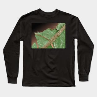 Extreme closeup detail Illustration of Stinging Nettle Long Sleeve T-Shirt